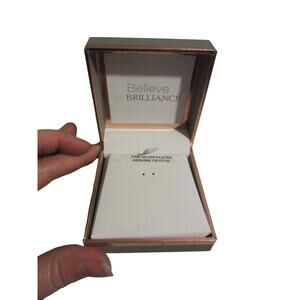 Believe By Brilliance Empty Jewelry Box For Earring and/or Necklace